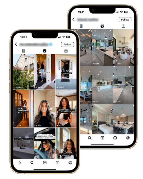 Social media phone mockup